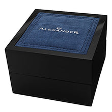 Alexander Statesman Chieftain Men's Multi-function Chronograph Silver Dial Black Leather Strap Swiss Made Watch A101-01