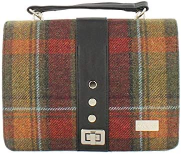 Mucros Weavers Ladies Handbag - Fiona Style - Wool & PU Leather - Made in Ireland