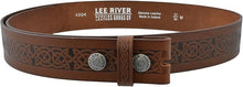 Lee River Men's Celtic Leather Belt Setanta (Buckle not Included)