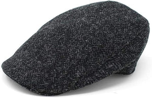 Irish Ivy Cap, 100% Pure Irish Wool, Made in Ireland, Dark Gray