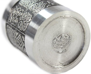 Mullingar Pewter Irish Shot Glass Celtic Knots Pewter 1 Fl. Oz. Made in Ireland
