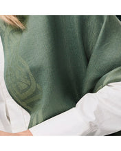Patrick Francis Pashmina Scarf Book of Kells Design from Ireland Thyme Green