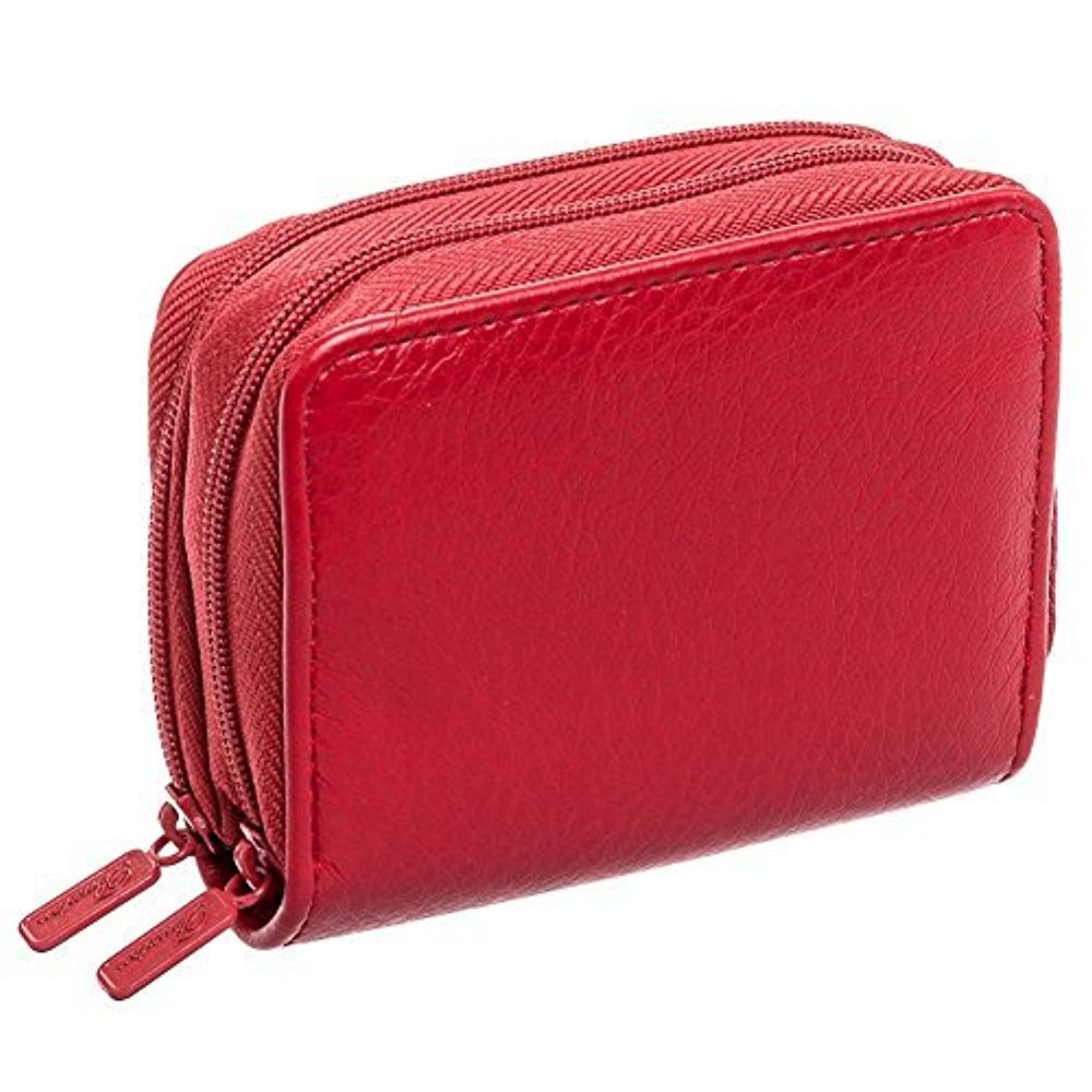 Buxton Womens RFID Identity Safe Card Wizard Wallet (Red)