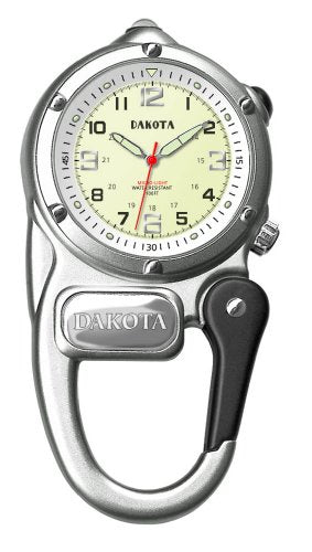 Dakota Silver Mini Clip Microlight Watch