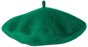 Jacobson Hat Company Women's Wool Beret, Green, Adult