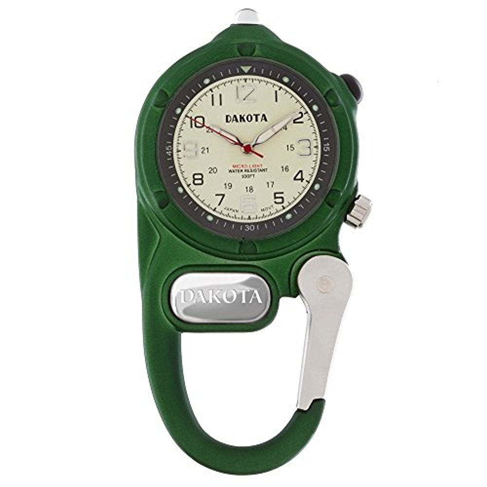 Dakota Green Mini Clip Microlight Watch