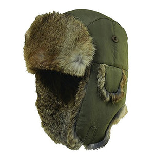 Woolrich Men's Supplex Fur Tropper Hat,Green,S