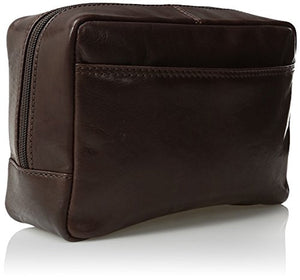 Dopp Men's Carson Compact Carry-On Kit-Leather, Expresso