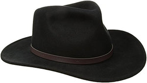 Scala Classico Men's Crushable Felt Outback Hat, Black, XX-Large