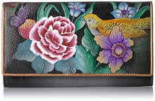 Anuschka Hand Painted RFID Blocking Two Fold French Wallet