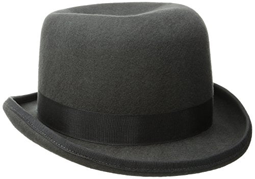 Scala Men's Wool Felt Derby Hat, Charcoal, Large